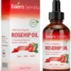 100% Pure Rosehip Oil - 4 OZ - Certified ORGANIC - Cold pressed & unrefined - NON Greasy HIGH absorbency - Use daily - nourishes, hydrates and visibly reduces fine lines, scars, stretch marks and skin