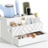71mos3zlEhL._AC_SL1500_.jpg Hair Tool Organizer, Hair Dryer Holder with Drawer, Bathroom Countertop Organizer for Bathroom Accessories, Blow Dryer Organizer for Hair Styling Tools, Vanity Organizer for Home, Vanity, Kitchen