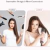LANDOT Hair Blow Dryer Brush: One-Step Hot Air Brush with 60mm Oval Barrel - 4 in 1 HairDryer Styler and Volumizer for Drying Straightening Curling Volumizing Hair Fight Frizz and Add Volume