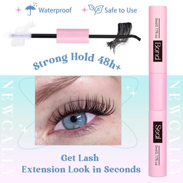 71n1NrMA7AL._SL1500_.jpg Lash Clusters Kit Wispy Natural Cluster Eyelash Extension Kit DIY Lash Extension Kit C-curly 10-16MM Eyelash Clusters Volume Individual Lashes Kit by Newcally