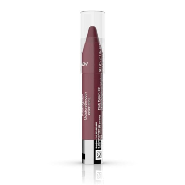 71n49881L._SL1500_.jpg Neutrogena MoistureSmooth Color Stick for Lips, Moisturizing and Conditioning Lipstick with a Balm-Like Formula, Nourishing Shea Butter and Fruit Extracts, 80 Rich Raisin,.011 oz