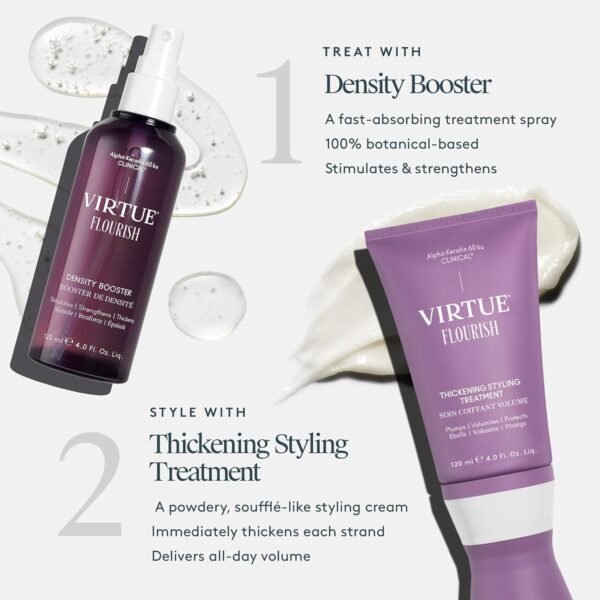 Virtue Flourish Density Booster Spray for Hair Growth | Thinning Hair Treatment