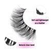 71n6Mk8G0gL._SL1500_.jpg KSYOO False Eyelashes Cat Eye Lashes Wispy Lashes Clear Band V1 Russian Strip Lashes That Look Like Extensions D Curl Cat Eye Lashes Natural Look Faux Mink 3D Fluffy Russian Strip Eyelashes