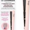 L'ANGE HAIR Le Ceramique 1-Pass Flat Iron Hair Straightener | Fast Heating Ceramic Flat Iron | Best Hot Tools Professional Hair Straightener to Lock in Moisture & Shine | (Blush)