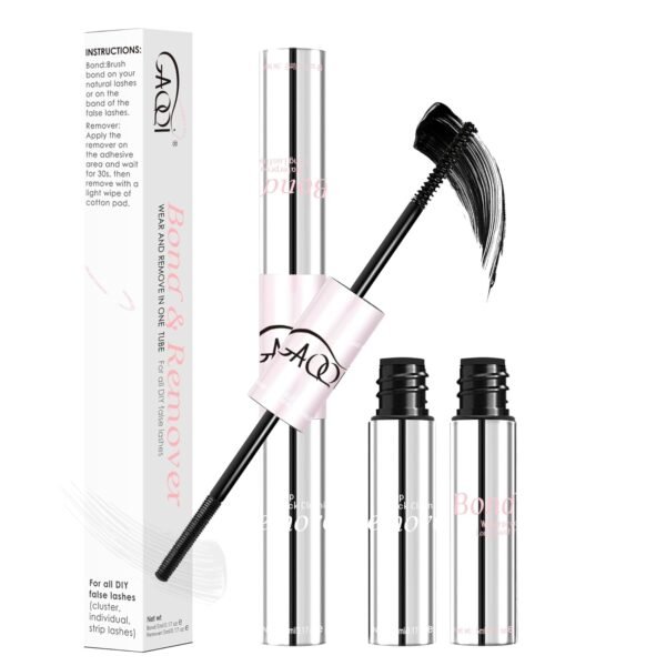 71nVjmFhYML._SL1500_.jpg GAQQI Lash Bond and Remover 2 in 1, Waterproof Lash Cluster Glue & Lash Remover, Super Strong Eyelash Glue 72h+, Fast Removal No Residue
