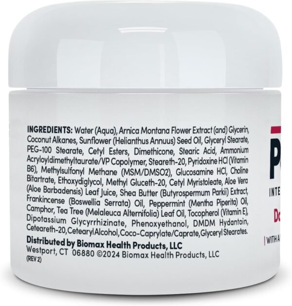 Penetrex Joint & Muscle Therapy - Soothing Muscle Rub for Back, Neck, Hands, Feet - Premium Whole Body Rub with Arnica, Vitamin B6 MSM & Boswellia - Non-Greasy 2oz Cream