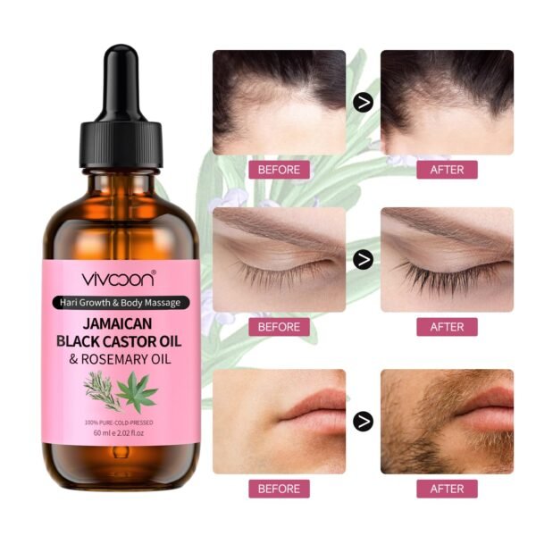 71nYB3yWTqL._SL1500_.jpg Jamaican Castor Oil & Rosemary Oil 2 Packs with Gua Sha Tools, Black Castor Oil for Hair Growth & Body Massage, 100% Pure, Natural, Cold Pressed Hair Oils