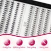 Bodermincer Lash Extension 240pcs C Curl 10D/20D Cluster 8/9/10/11/12mm,10/11/12/13/14mm,12/13/14/15/16mm Mixed Individual Cluster Lashes (10D+20D 8/9/10/11/12mm and Under Eyelashes)