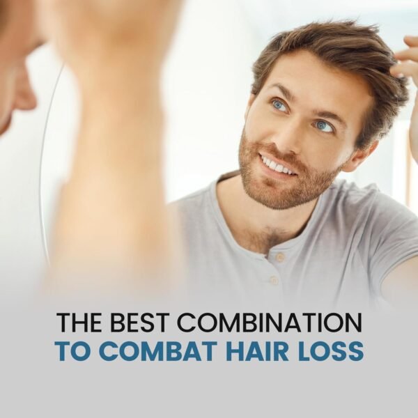 Hair Growth Oil for Men, Minoxidil 5% Hair Growth Serum Infused with Biotin, Extra Strength Hair Regrowth Treatments for Men to Combat Hair Loss