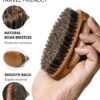 71o0WalUURL._SL1500_.jpg Beard Brush, Natural Boar Bristles Beard Brush for Men and Wooden Sandalwood Pocket Beard Comb Set, Facial Hair Grooming Kit with Mustache Scissors as a Styling Tool, Growth, Detangles, Shine