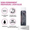 71oCFEdFmxL._SL1500_.jpg i-Envy Semi-Permanent Lash Glue Adhesive for Individual Cluster Lashes & Lash Extension, Waterproof Strong Hold, Long-Lasting Up to 2 Weeks, Latex-Free, Perfect for Sensitive Eyes (Black, 3 Pack)