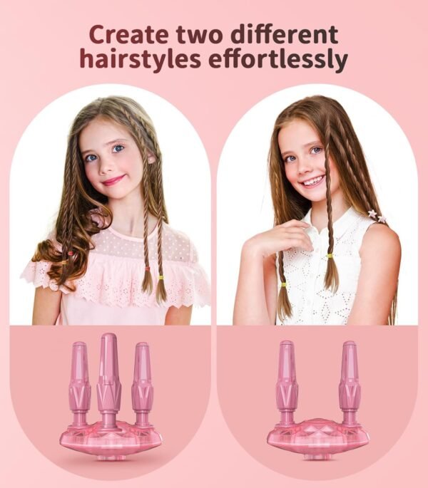 71oCfrqRgrL._AC_SL1500_.jpg Geyiie Hair Salon Toys for Kids, DIY Makeup Kit for Girl with Beads for Hair Braids, Princess Toys Hair Styling Tools for Girls, Vanity Set for Toddler Party Favor Gifts, Pretend Play Toys