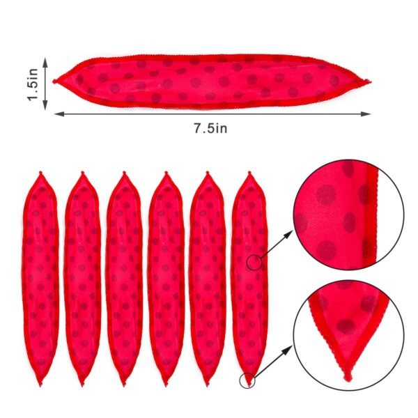 30 Pieces Hair Curler Rollers DIY Night Sleep Foam Hair Styling Tools Flexible Soft Sponge Pillow Curlers Rollers With Storage Bag (5 Colors)