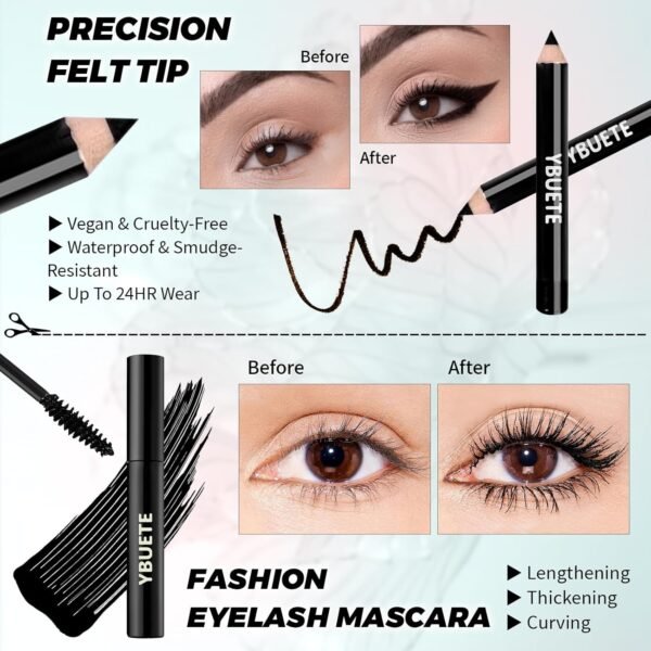 71oTMcd1TML._SL1500_.jpg Makeup Kit for Teens Girls Women, Travel & Portable Makeup Set, Cosmetic Bundle with Foundation, Eyeshadow, Lipstick, Eyeliner & Mascara