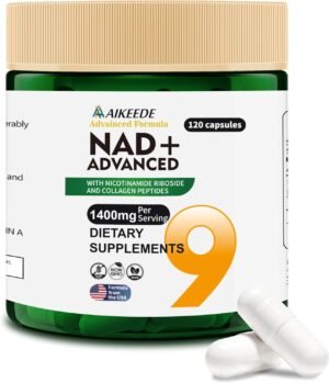 NAD Supplements,Liposomal NAD+ with Resveratrol,1400mg Per Serving,120 Capsules,Supplements for Anti-Aging,Skin Repair,Fatigue Relief,Immunity Enhancement and Antioxidant