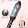 71p85FTkMJL._AC_SL1500_.jpg Nimmu Thermal Brush for Blowout Look, 1.5 inch Heated Round Brushes Curling Iron with 10 Temperature Control, Hot Brush Styler Dual Voltage for Travel, Rose Gold