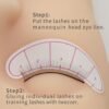 71pJjR00QIL._SL1500_.jpg 30 Pairs Practice Lashes for Lash Extensions Training Eyelash Extension Supplies Practice Strips Thin Band 8mm Mimic Natural Eyelash for Mannequin Head Tech Must Haves by EMEDA