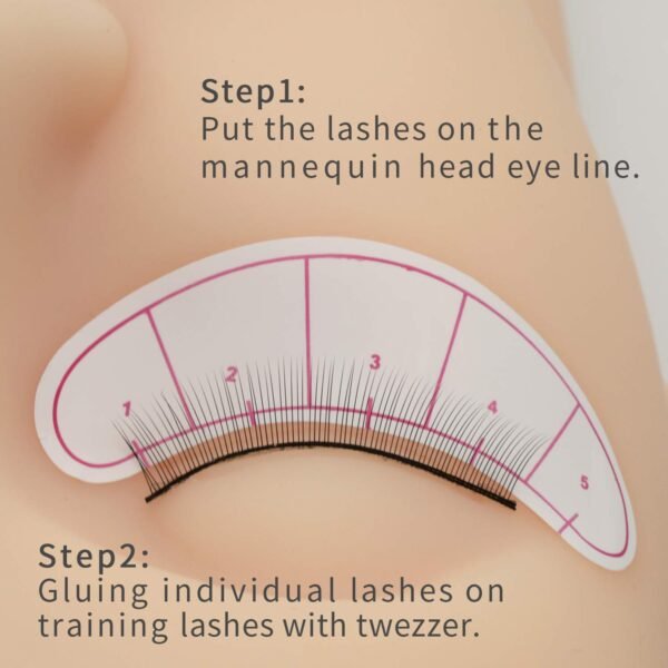 71pJjR00QIL._SL1500_.jpg 30 Pairs Practice Lashes for Lash Extensions Training Eyelash Extension Supplies Practice Strips Thin Band 8mm Mimic Natural Eyelash for Mannequin Head Tech Must Haves by EMEDA