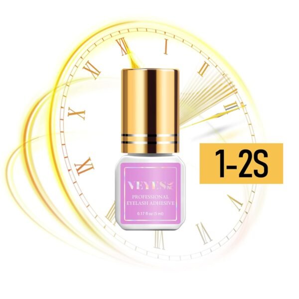VEYES INC Lash Glue 5 ML 1-2 Sec Drying Time 8 Weeks Bonding Eyelash Extension Glue Black Adhesive for Professional Use Only