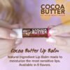71pv5dSwO5L._SL1500_.jpg Nature's Bees Cocoa Butter Lip Balm Moisturizer, Shea Butter Flavor, Hydrating Lip Care for Dry Lips, Made in the USA with Coconut Oil, Beeswax, Vitamin E, and Aloe, 0.15 oz Each, 24 Pack