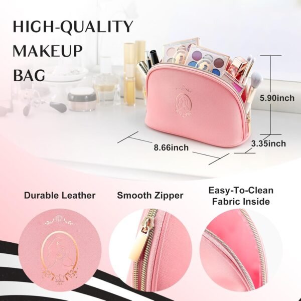 Color Nymph Beginner Makeup Set, Full Starter Cosmetics Set for Teenager Girls with Eyeshadow Palette Blush Lipstick Lip Pencil Eye Pencil Brush Mascara Portable Bag