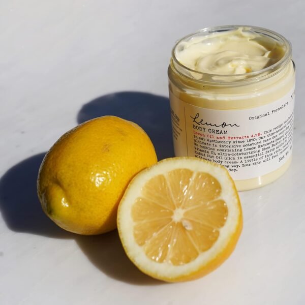C.O. Bigelow Lemon Body Cream, Moisturizing Body Cream with Shea Butter, Kukui Nut Oil, Lemon Oil and Extracts for Dry Skin, 8 oz.