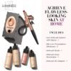 71qcQ3aTclL._SL1500_.jpg Luminess Air Icon Makeup Airbrush System and 4-Piece Foundation Starter Kit, Medium Coverage - Quick, Easy & Long Lasting Application - Includes Silk 4-In-1 Foundation, Highlighter & Blush