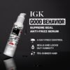 IGK Good Behavior Anti-Frizz Smoothing Serum – Boosts Shine, Seals Out Humidity, UV & Heat Protection, For Dry Frizz-Prone Hair, 1.3 oz