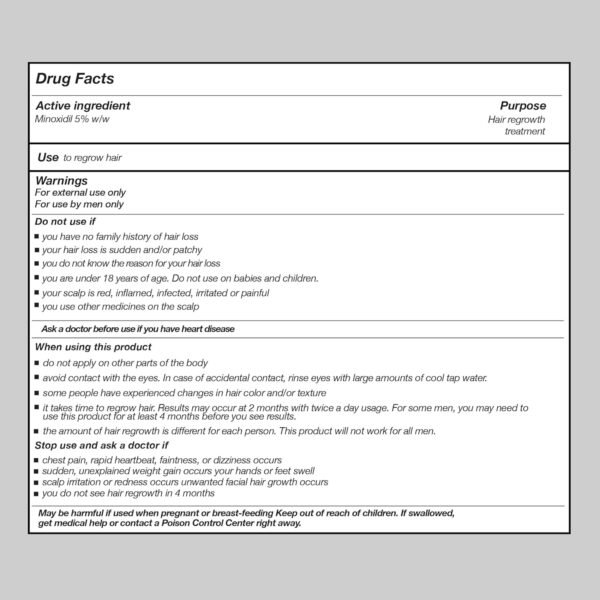 Hair Growth Oil for Men, Minoxidil 5% Hair Growth Serum Infused with Biotin, Extra Strength Hair Regrowth Treatments for Men to Combat Hair Loss