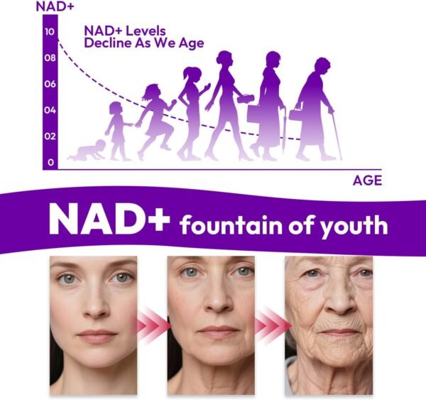 NAD Supplement, Liposomal NAD Resveratrol Supplement Contains Berberine , Alpha Lipoic Acid ,Hyaluronic Acid & Quercetin - Support Anti-Aging, Longevity, Cellular Energy, NMN Alternative -120 Capsules