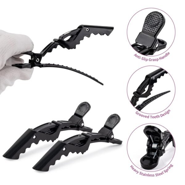 71qz7sVrWDL._SL1500_.jpg NEWISHTOOL Hair Extension Tool Kit - Silicone Micro Beads, Stainless Steel Beads Plier, Metal Bead Threader and Needle Pulling Hook for Beading Hair Extensions, Girls Cosplay Party Hair Styling Tool
