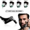 2PCS Men's Beard Shaping Styling Tool Set with Comb, 2025 Version Precision Edging for Jaw, Cheek & Neck Lines, Works with All Beard Razors & Trimmers (Large Size)