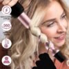 6 in 1 Curling Iron, Curling Wand Set with 3 Barrel Curling Iron and 5 Interchangeable Ceramic Curling Wand (0.35"-1.25”), Instant Heat Up 2 Temp Wand Curler, Include Heat Protective Glove & 2 Clips