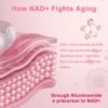 NAD Supplements for Women - with Nicotinamide Riboside & Resveratrol & CoQ10, 8-in-1 NAD+ Supplement for Anti-Aging, Boosts Cellular Energy, Focus- 90 Capsules