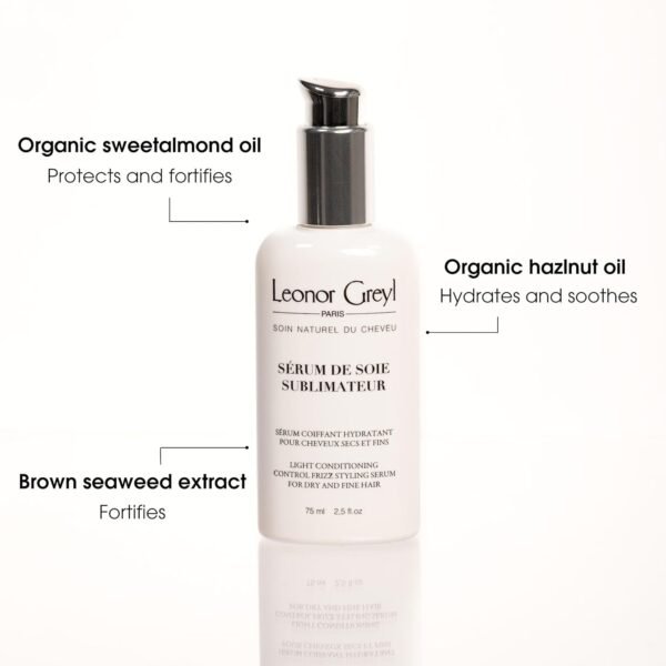 Leonor Greyl Frizz Control & Light Conditioning Styling Serum Paris - Serum De Soie Sublimateur - For Dry and Fine Hair (2.5 Oz)