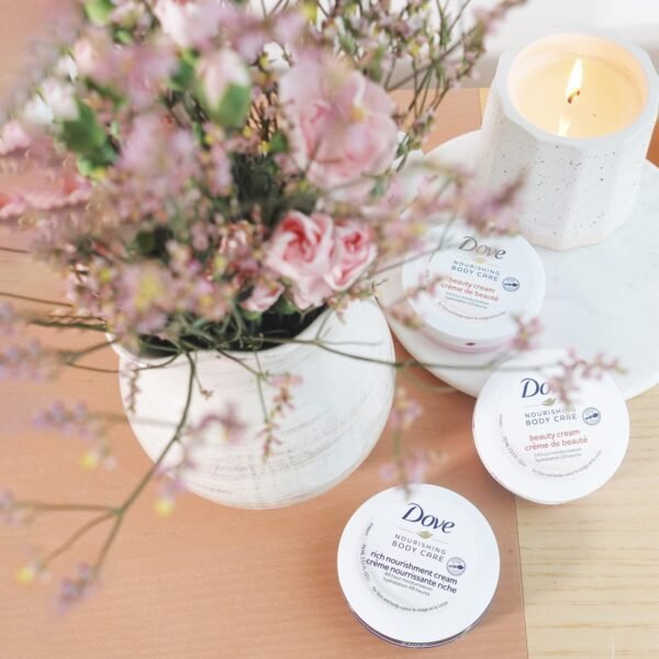 71rVTlcRDL._SL1500_.jpg Dove Body Love Rich Nourishment Cream, Face, Hand & Body Lotion for Extremely Dry Skin, Fast-Absorbing 72-Hour Moisturizing Cream with Ceramide Serum, Travel Size, 2.53 Oz (Pack of 12)