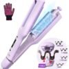 71rZ4o-GPDL._AC_SL1500_.jpg Hair Crimpers and Wavers with Cool Airflow Styling, Beach Waver Curling Iron with 4 Adjustable Curl, Anti-Scald Crimper Hair Tool for Women, 8s Smart Timer, Fast Heating, 100 Million Ions, LCD