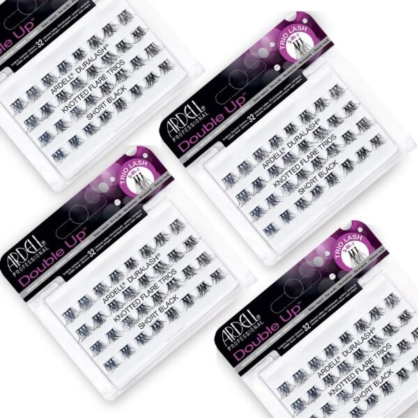 71rbEjMATPL._SL1000_.jpg Ardell False Eyelashes Double Trio Individuals Short Black 4 Pack