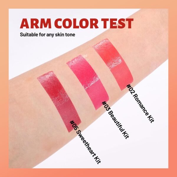71rbMJbdzL._SL1500_.jpg Dual Ended Glossy Peel Off Lip Stain Combo Set, 3 Colors Moisturizing Waterproof Long Wear Tattoo Lip Liner with Clear Lip Gloss for Women, Non Sticky Pink Lip Tint Finish Lip Kit Makeup