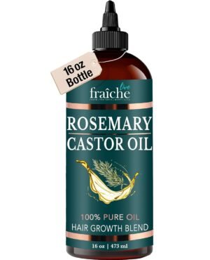 71rqjYF7abL._SL1500_.jpg Live Fraiche Rosemary Castor Oil for Hair Growth 16oz - Rosemary Oil for Hair Growth and Thickening Pure Blend to Reduce Loss and Promote a Healthy Scalp