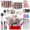 71rue3lFsVL._SL1500_.jpg Women Full Kit Make up Kit Makeup Sets Women Includes Eyeshadow Palette Lip Gloss Liquid Lipstick Make up Sponge Brushes Eyebrow Concealer With Makeup Bag