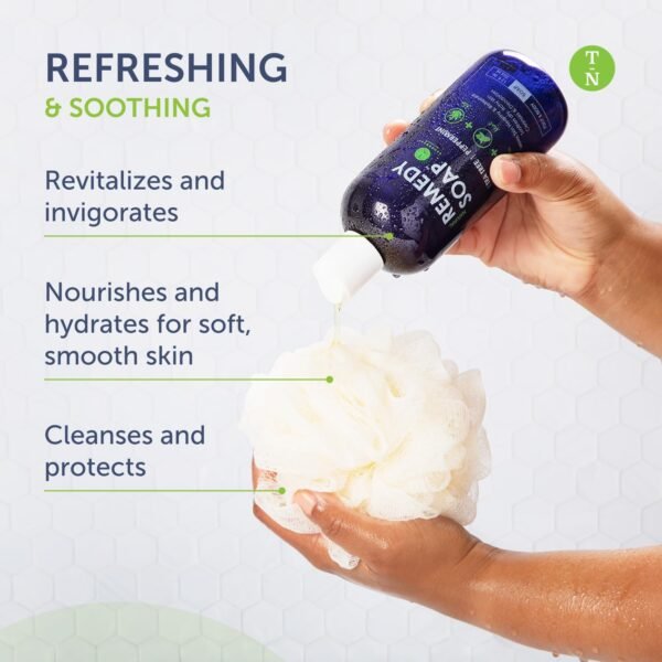 Truremedy Naturals 12oz Tea Tree Oil Body Wash - Pack of 2 - Tea Tree Soap with Aloe and Peppermint Oil - Moisturizing Foot Wash - Suitable for All Skin Types