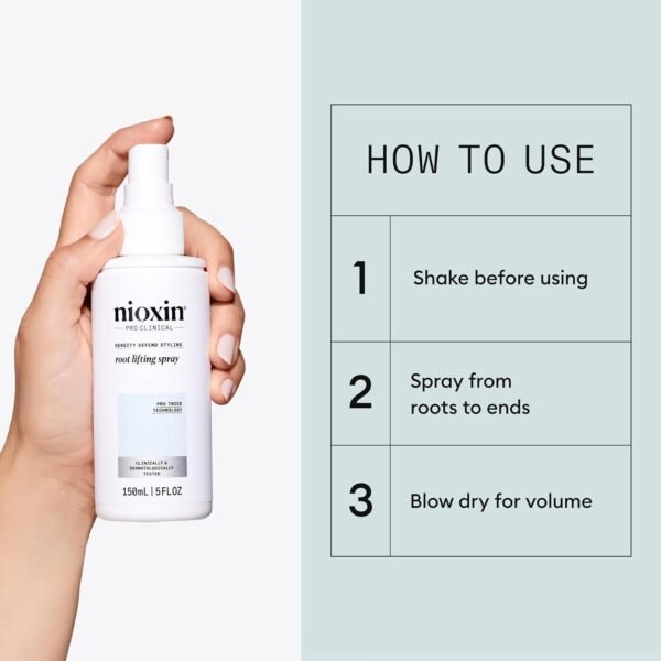 Nioxin Density Defend Styling Root Lifting Spray | Hair Thickening Spray | Texturizes and Volumizes | 5.1 Fl oz.