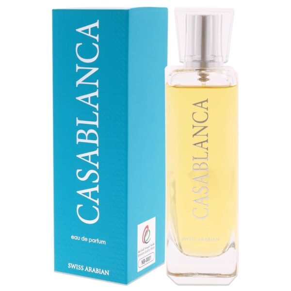 71sIe3Lyv6L._SL1500_.jpg Swiss Arabian Casablanca - Luxury Products From Dubai - Long Lasting, Addictive Personal EDP Spray Fragrance - Seductive Signature Aroma - 3.4 Oz