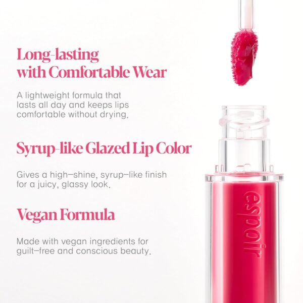 71sJQ13BstL._SL1500_.jpg Espoir Couture Lip Tint Glaze #15 Serenade 0.14oz| Volumizing Lip Stain with Syrupy Shine | Long-Lasting & Vibrant Color for Radiant Lip Look | Moisturizing & Glossy Lip Tint | Korean Lip Makeup