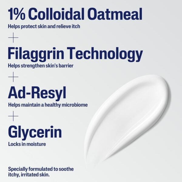 71sTZAa6gbL._SL1500_.jpg CETAPHIL RESTORADERM Soothing Moisturizer, For Eczema Prone Skin, 10 fl oz, For Dry, Itchy, Irritated Skin, 24Hr Hydration, No Added Fragrance, Doctor Recommended Sensitive Skincare Brand