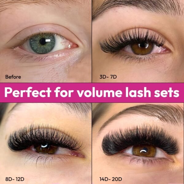 71sWFWJ8E0L._SL1500_.jpg 500 Promade Fans - 5D 0.07 Size 11mm Curl CC - Volume Premade Lash Fans for Eyelash Extensions Middle Stem Handmade Loose Pre Made Eyelash Fluffy Soft Pointy Base