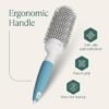 71scG4dECwL._SL1500_.jpg Professional Round Brush for Blow Drying - Small Ceramic Ionic Thermal Barrel Brush for Sleek, Precise Heat Styling and Salon Blowout - Lightweight Round Hair Brush (Barrel 1.3 inch, Bristle 2 Inch)