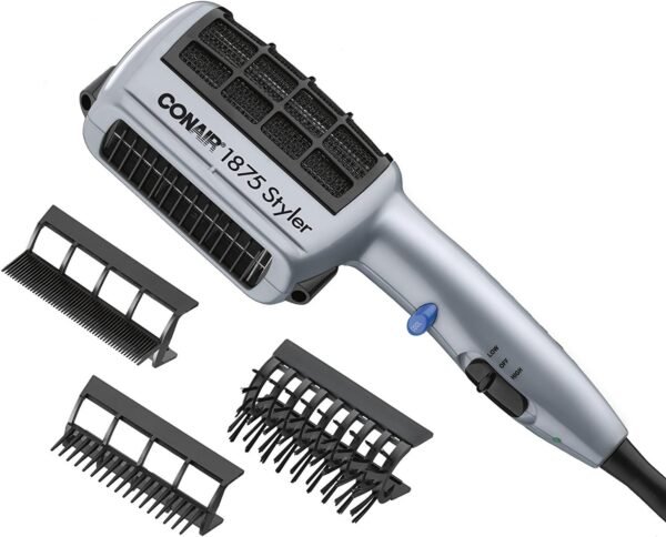 71sekO6FBzL._AC_SL1500_.jpg Conair 3-in-1 Styling Hair Dryer, 1875W Hair Dryer with Ionic Technology and 3 Attachments
