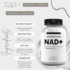 71sjTs9tN2L._AC_SL1500_.jpg Research Labs NAD+ Supplement 2 for 1 Ad. Proprietary Formula w/Patent Pending RiboYOUNG™. NRF2 Activator, Nicotinamide Riboside, Quercetin, Resveratrol, Betaine. True NAD Supplement Anti Aging…